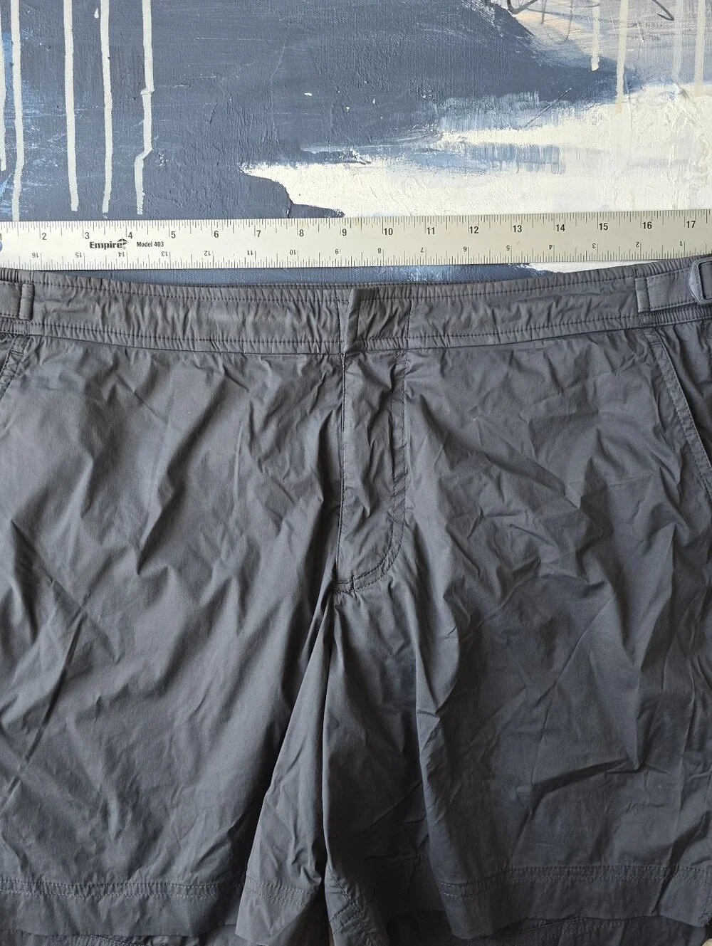 Orlebar Brown Bulldog Swim Shorts Men 34 Gray Side Adjusters Luxury Resortwear